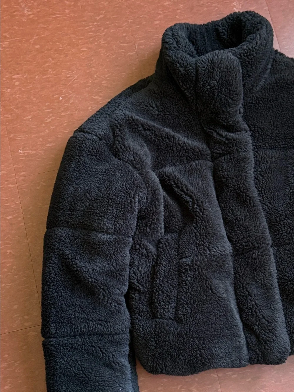ALO Yoga Kids Black Sherpa Jacket - Plush Cozy Fleece